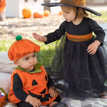 BigOtters Baby's First Halloween Costume Gift Set – Affordable Plush Pumpkin Outfit for Grandparents and Aunts to Treasure