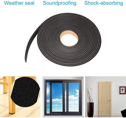 black color that blends with most door and window frames