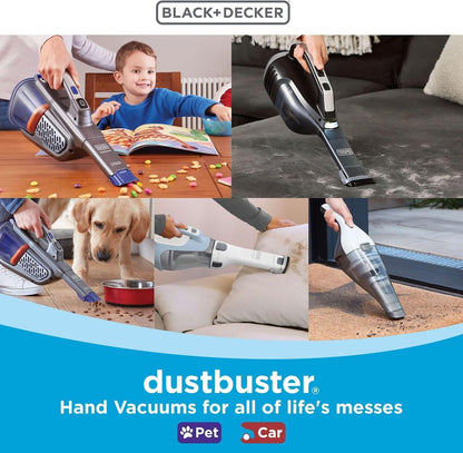 BLACK+DECKER dustbuster Rechargeable Handheld Vacuum – Fast Spill Response for Shared Workspaces and Garage Workshops