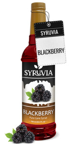Syruvia Blackberry Syrup - 25.4 fl oz All-Purpose Flavoring Syrup for Kitchen, Coffee Bar, and Family Breakfast Nook