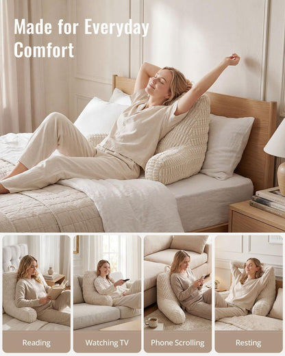 Blissful Diary Reading Pillow – Bed Rest Recovery Cushion for Post-Surgery and Pregnancy Comfort
