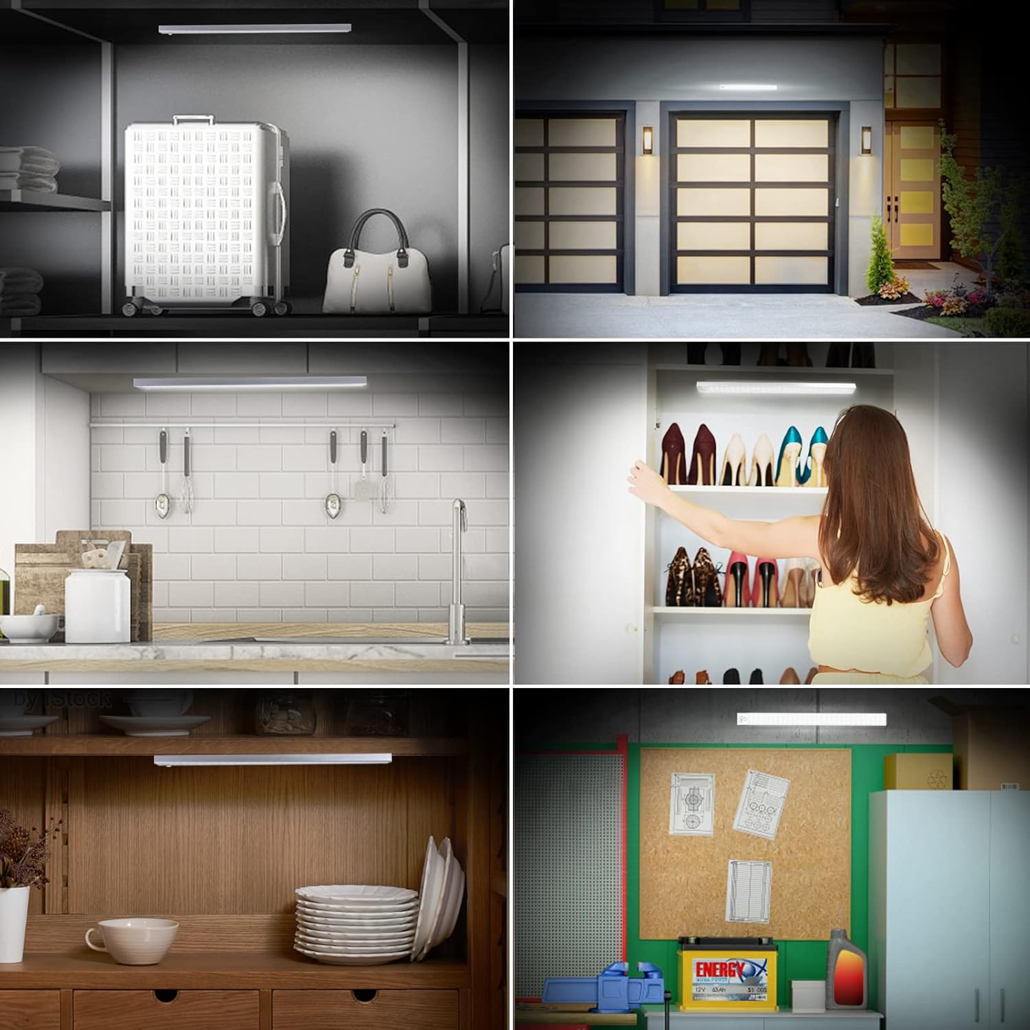 BLS 84 LED Motion Sensor Closet Light – Flameless, Cool-Touch Night Light for Kids' Rooms, Staircases, and Hallways