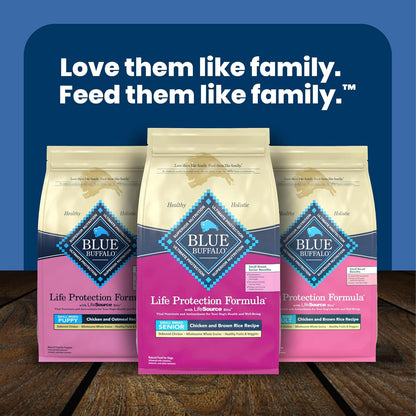 Blue Buffalo Life Protection Formula Senior Small Breed Dry Dog Food – Thoughtful Gift for Senior Yorkie or Chihuahua Owners, 5 lb