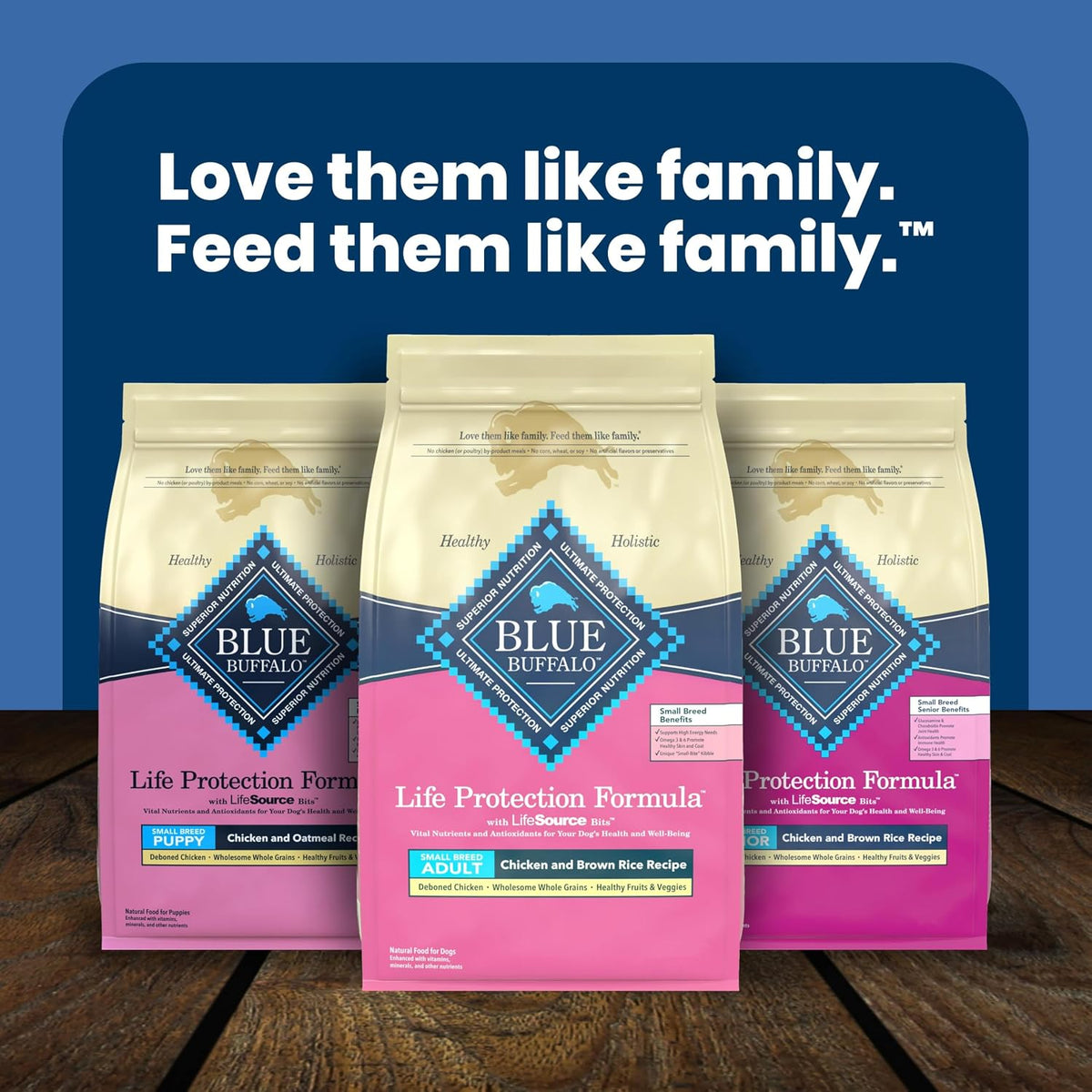 Blue Buffalo Life Protection Formula – Thoughtful Gift for New Small Breed Dog Parents, Chicken & Brown Rice Adult Recipe