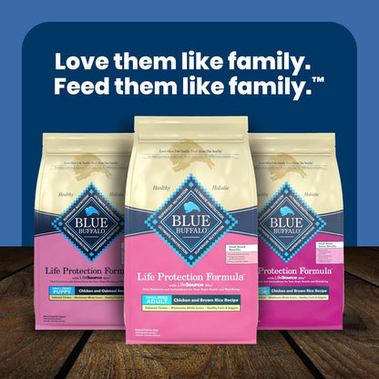 Blue Buffalo Life Protection Formula – Thoughtful Gift for New Small Breed Dog Parents, Chicken & Brown Rice Adult Recipe