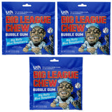 Big League Chew Cotton Candy Bubble Gum 3-Pack - Nostalgic Baseball Stocking Stuffer and Small Gift for Young Athletes