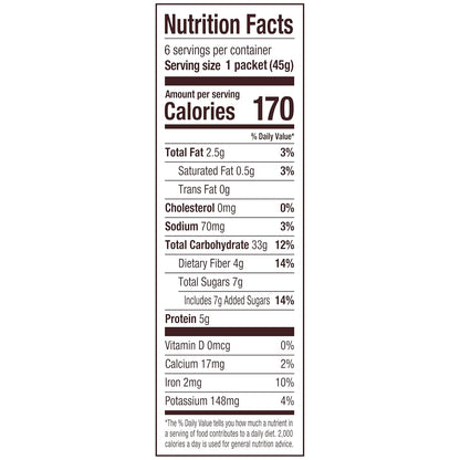 Bob's Red Mill Non-GMO Maple Brown Sugar Oatmeal – Wholesome Pantry Staple for Mindful Mornings and Meal Prep, 6 Pouches