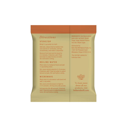 Bob's Red Mill Non-GMO Maple Brown Sugar Oatmeal – Wholesome Pantry Staple for Mindful Mornings and Meal Prep, 6 Pouches