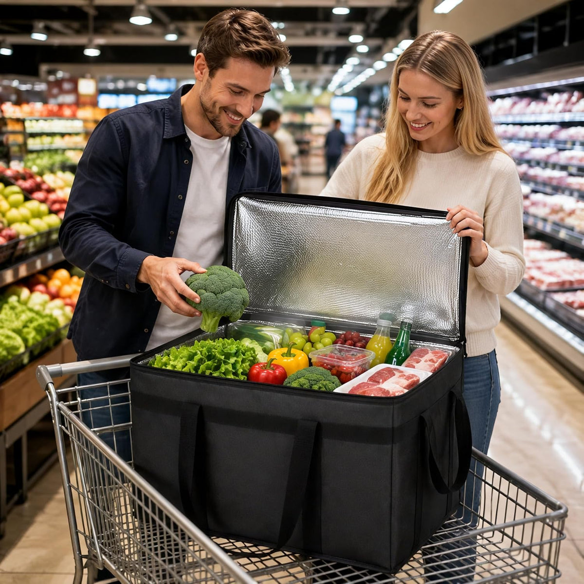 Bodaon Insulated Food Delivery Bag – Simple Foldable Tote for Intentional, Less-Is-More Living