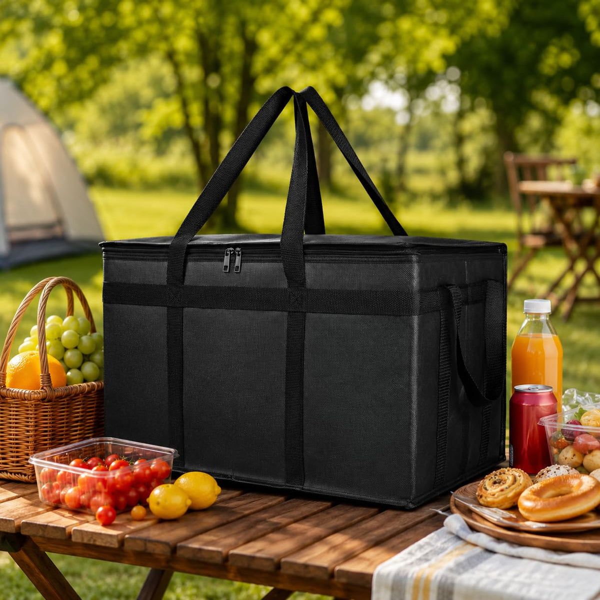 Bodaon Insulated Food Delivery Bag – Simple Foldable Tote for Intentional, Less-Is-More Living
