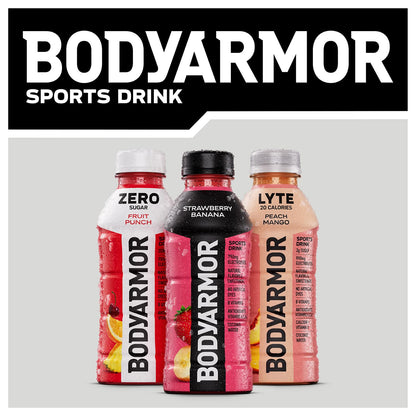 BODYARMOR LYTE Blueberry Pomegranate – Clean-Label Electrolyte Drink for Self-Care Hydration Rituals, No Sugar Added Coconut Water Sports Beverage, 16 Fl Oz Pack of 24