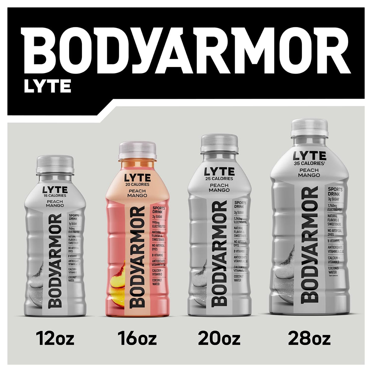 BODYARMOR LYTE Blueberry Pomegranate – Clean-Label Electrolyte Drink for Self-Care Hydration Rituals, No Sugar Added Coconut Water Sports Beverage, 16 Fl Oz Pack of 24
