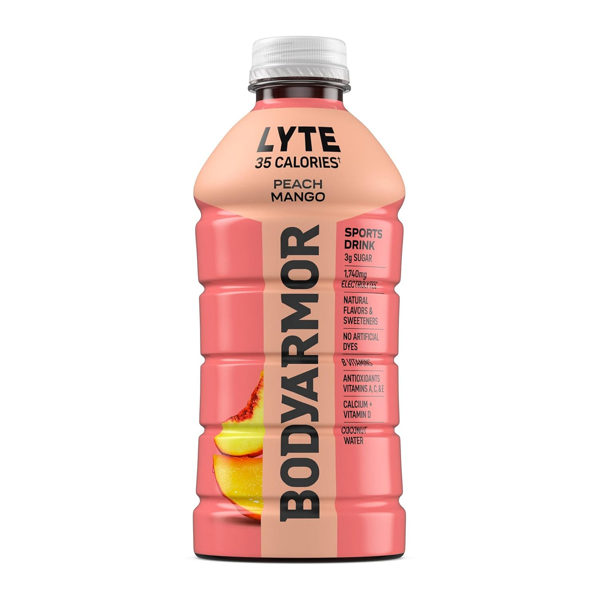 BODYARMOR LYTE Sugar-Free Coconut Water Beverage for Clean Hydration and Mindful Dieting, 28 Fl Oz Bottles (15 Pack)