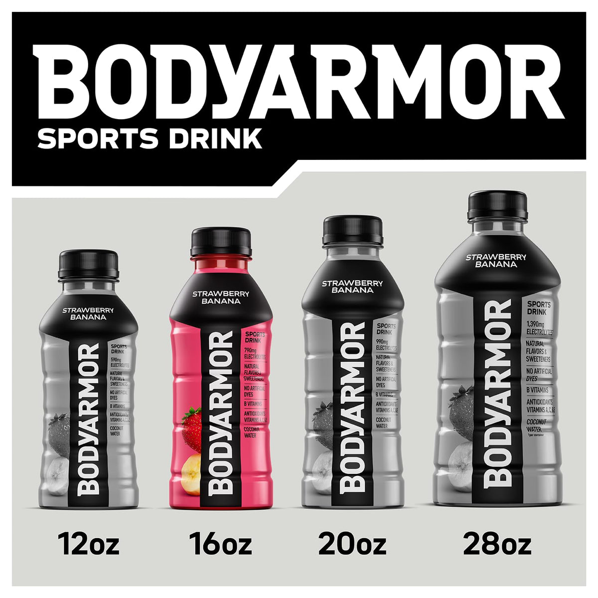 BODYARMOR Pineapple Coconut Sports Drink – Thoughtful Hydration Gift for Athletes and Fitness Lovers, 12-Pack