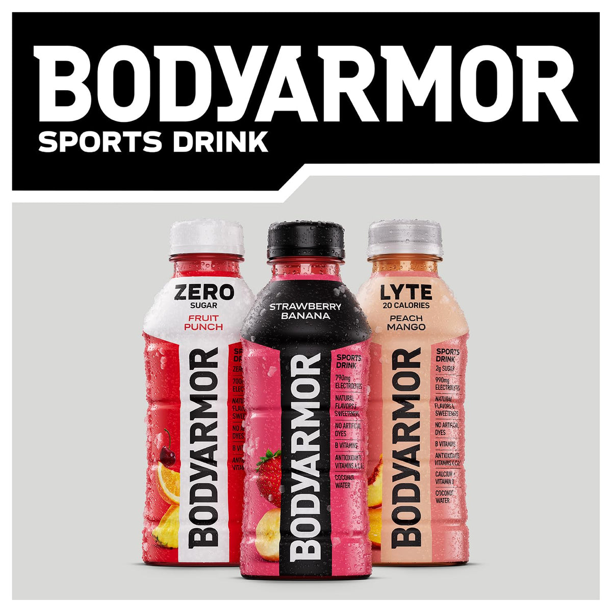 BODYARMOR Sports Beverage – Mindful Hydration Choice for Health-Conscious Adults, Natural Coconut Water with Antioxidants