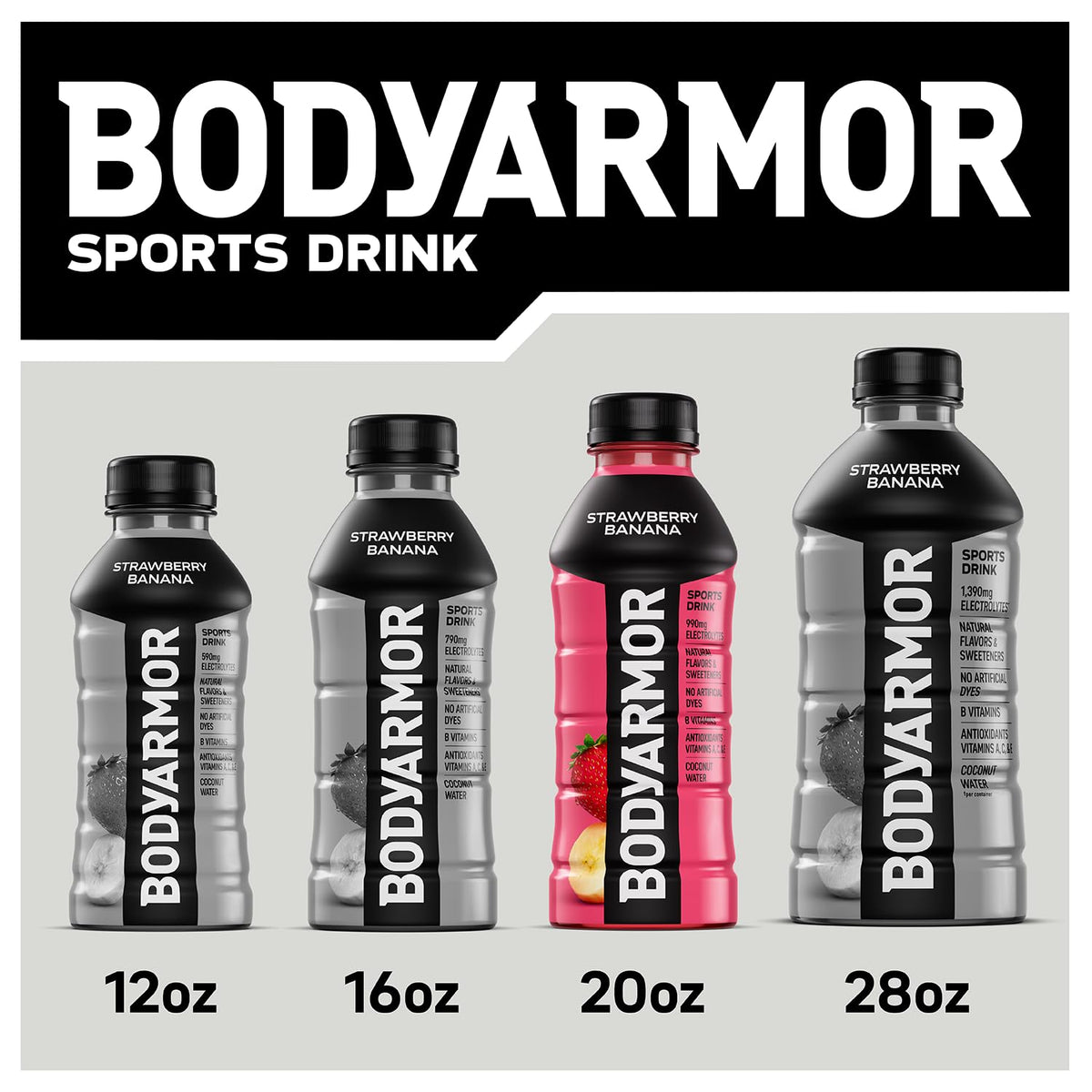 BODYARMOR Sports Beverage – Mindful Hydration Choice for Health-Conscious Adults, Natural Coconut Water with Antioxidants