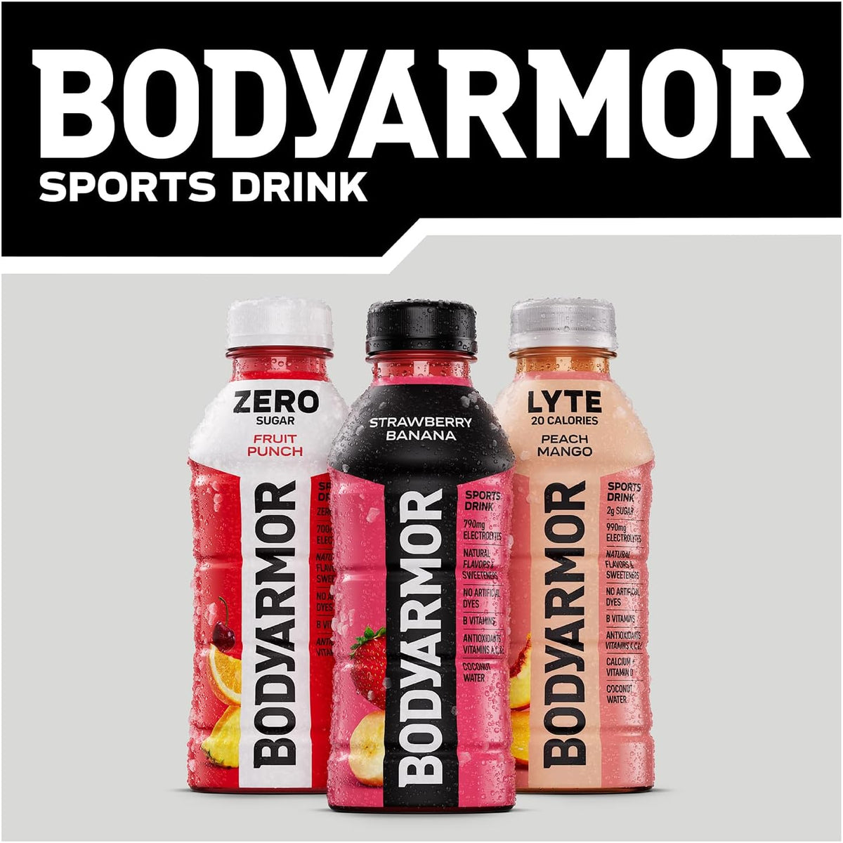 BODYARMOR Sports Drink Strawberry Banana – Better-For-You Hydration for Teen Athletes and Youth League Practices