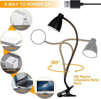BOHON LED Desk Lamp – Home Office Task Light for Focused Computer Work, Stepless Dimmer and Memory Function