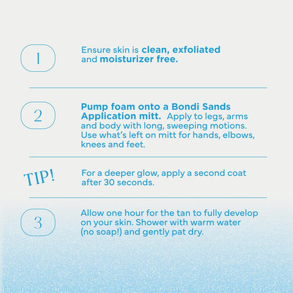 Bondi Sands Express Self-Tanner – Hydrating Mousse for a Relaxing Pre-Bed Beauty Routine
