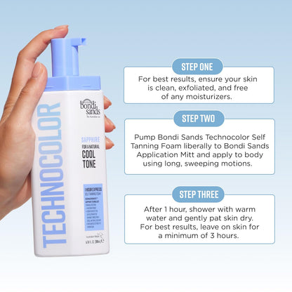 Bondi Sands Technocolor Self-Tanning Mousse – Calming Pre-Shower Beauty Routine with Skin-Nourishing Formula