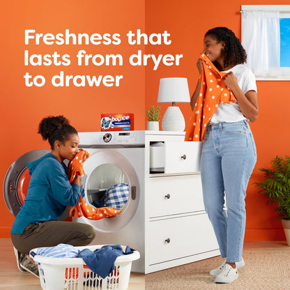Bounce Mega Dryer Sheets for Uncluttered Home Laundry Room – One Sheet Replaces Three for a Less-Is-More Routine