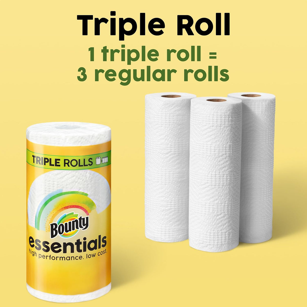 Bounty Essentials Select-A-Size Paper Towels – Fast Spill Response for Work-from-Home Desks, 6 Pack