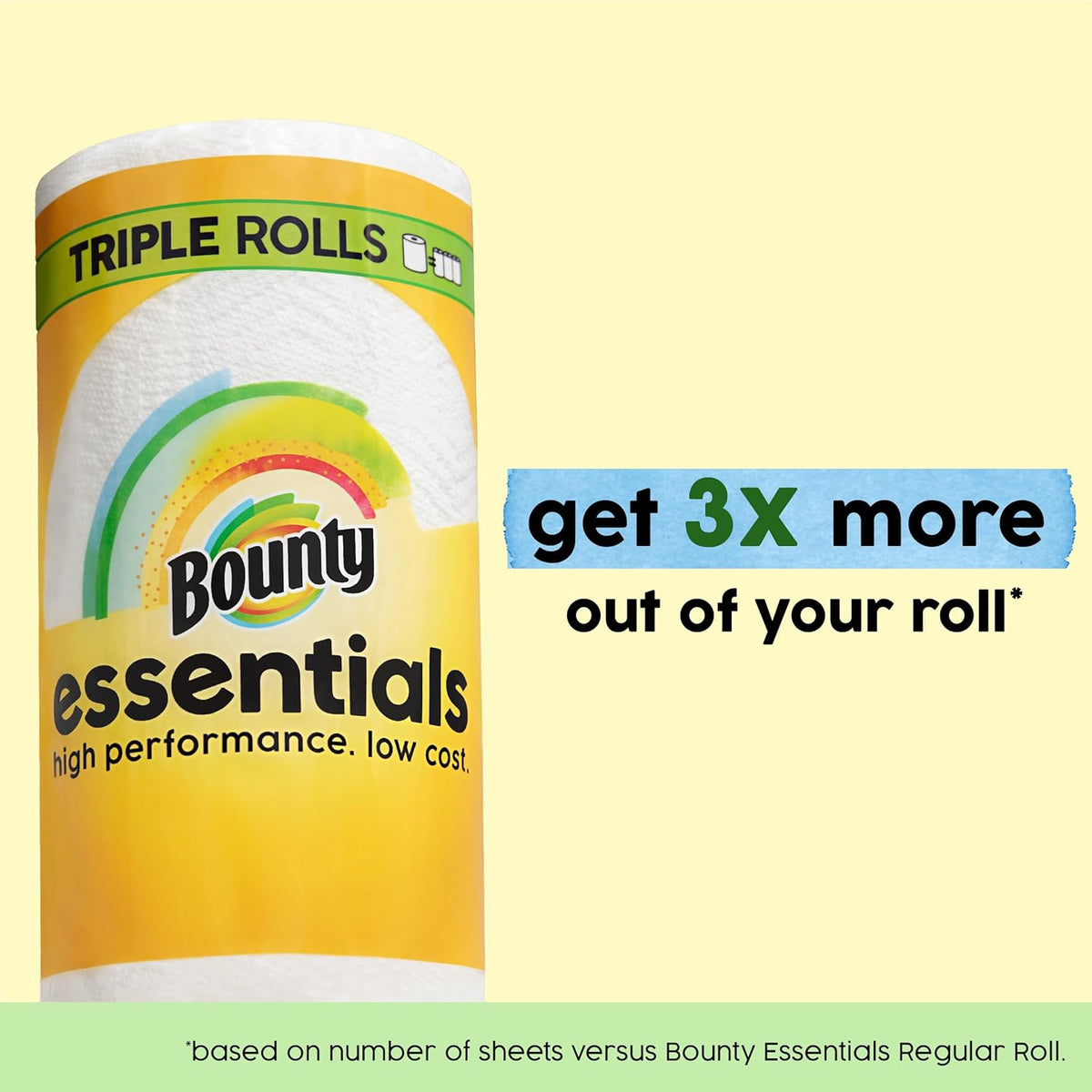 Bounty Essentials Select-A-Size Paper Towels – Fast Spill Response for Work-from-Home Desks, 6 Pack
