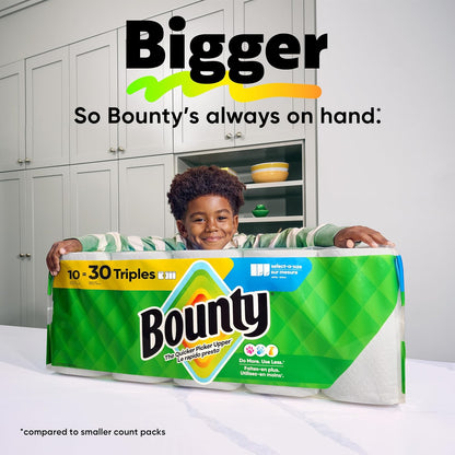 Bounty Select-A-Size Paper Towels for Playroom Craft Projects, Quick Mess Wipe-Ups During Coloring and Glue Activities