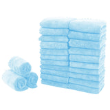 BrightNest Microfiber Kitchen Cloths 24 Pack - Bulk Dish Towels for Efficient Meal Prep Cleanup