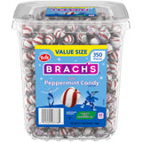 Brach's Sweet Stripes Soft Peppermint Candy – Holiday Buffet & Party Table Styling, 350 Red-Striped Soft Mints