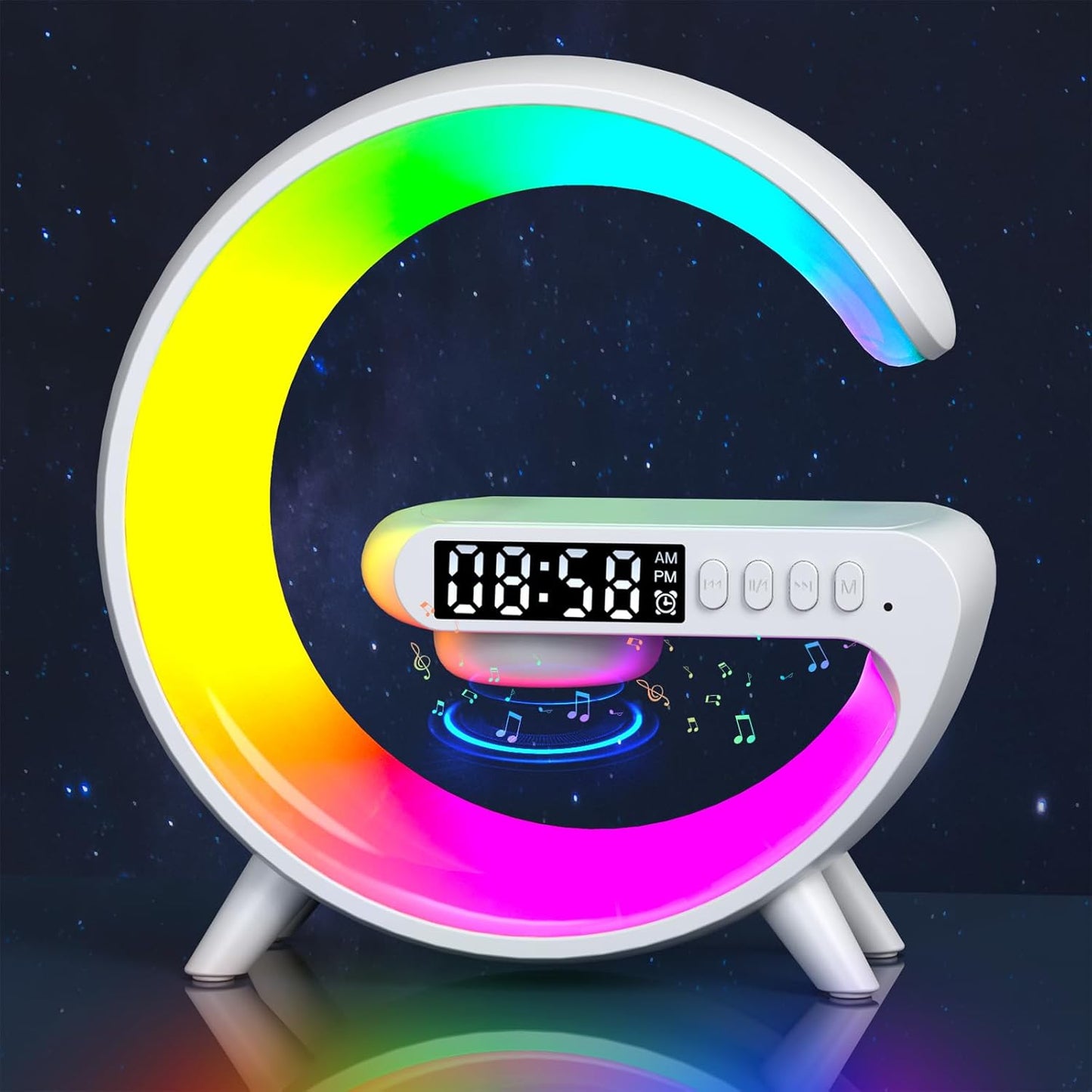 [Brand] 4-in-1 Smart Bedside Lamp – Thoughtful Housewarming Gift for New Apartment Setups
