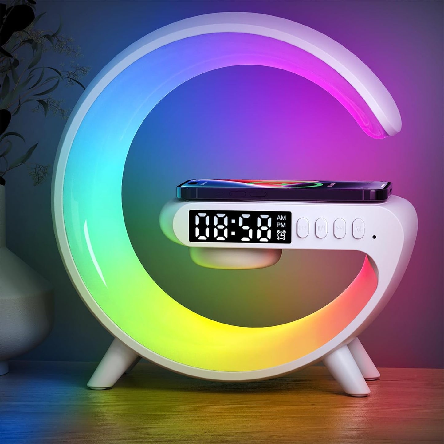 [Brand] 4-in-1 Smart Bedside Lamp – Thoughtful Housewarming Gift for New Apartment Setups