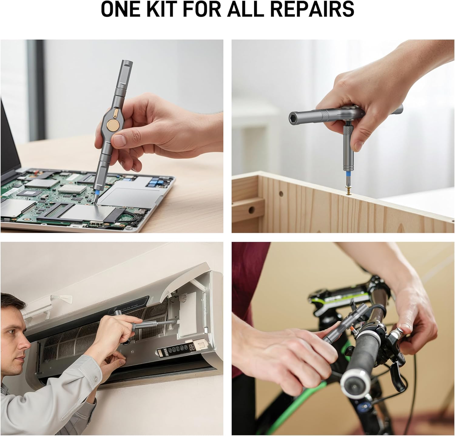 [Brand] 42-in-1 Ratchet Screwdriver Kit – Thoughtful Birthday Gift for Dad, Compact Repair Tool for Hobbyists
