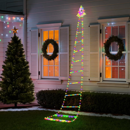 [Brand] Climbing Santa Ladder Lights for Patio and Front Porch, 248 LED Waterproof Outdoor Christmas Decor