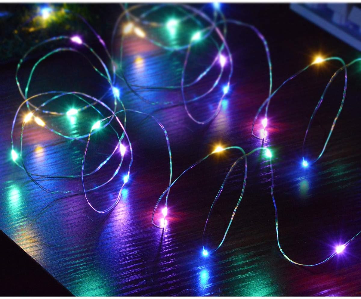[Brand] Fairy String Lights – Bedroom Curtain Backdrop Glow, 4-Pack Battery Operated Ambient Decor