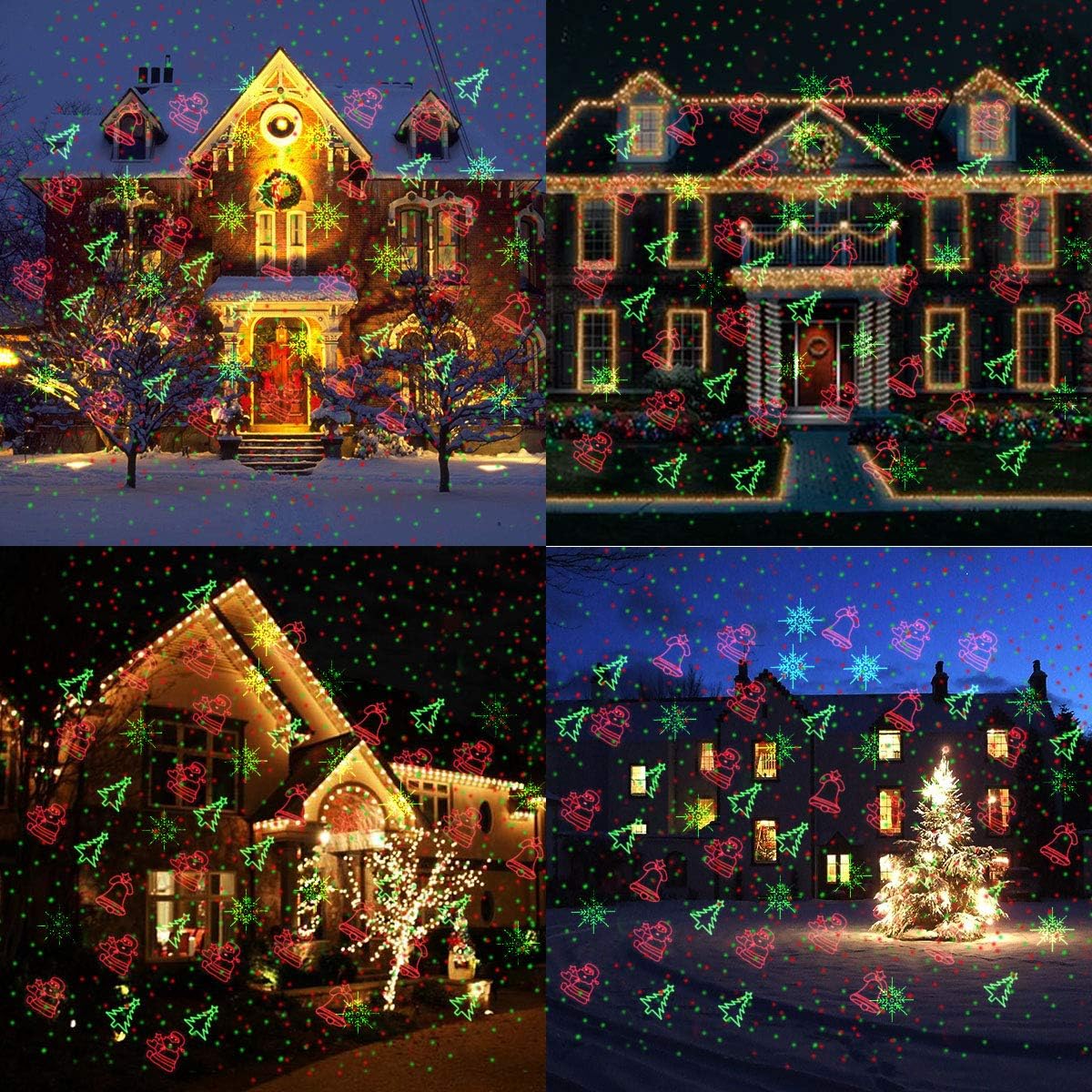 [Brand] Magical Christmas Laser Light – Whimsical Star & Snowflake Projector for Kids' Bedrooms