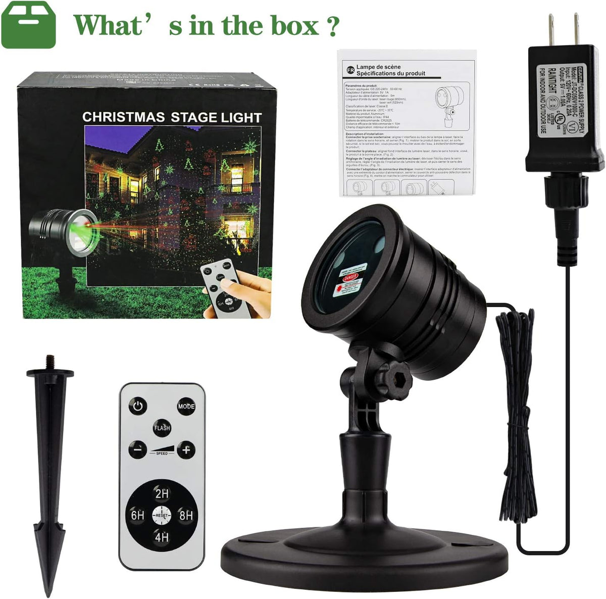 [Brand] Magical Christmas Laser Light – Whimsical Star & Snowflake Projector for Kids' Bedrooms