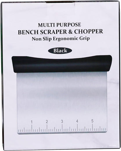 [Brand Name] Bench Scraper with 1-6 Inch Markings – Portion Dough Faster Without Hunting for a Ruler
