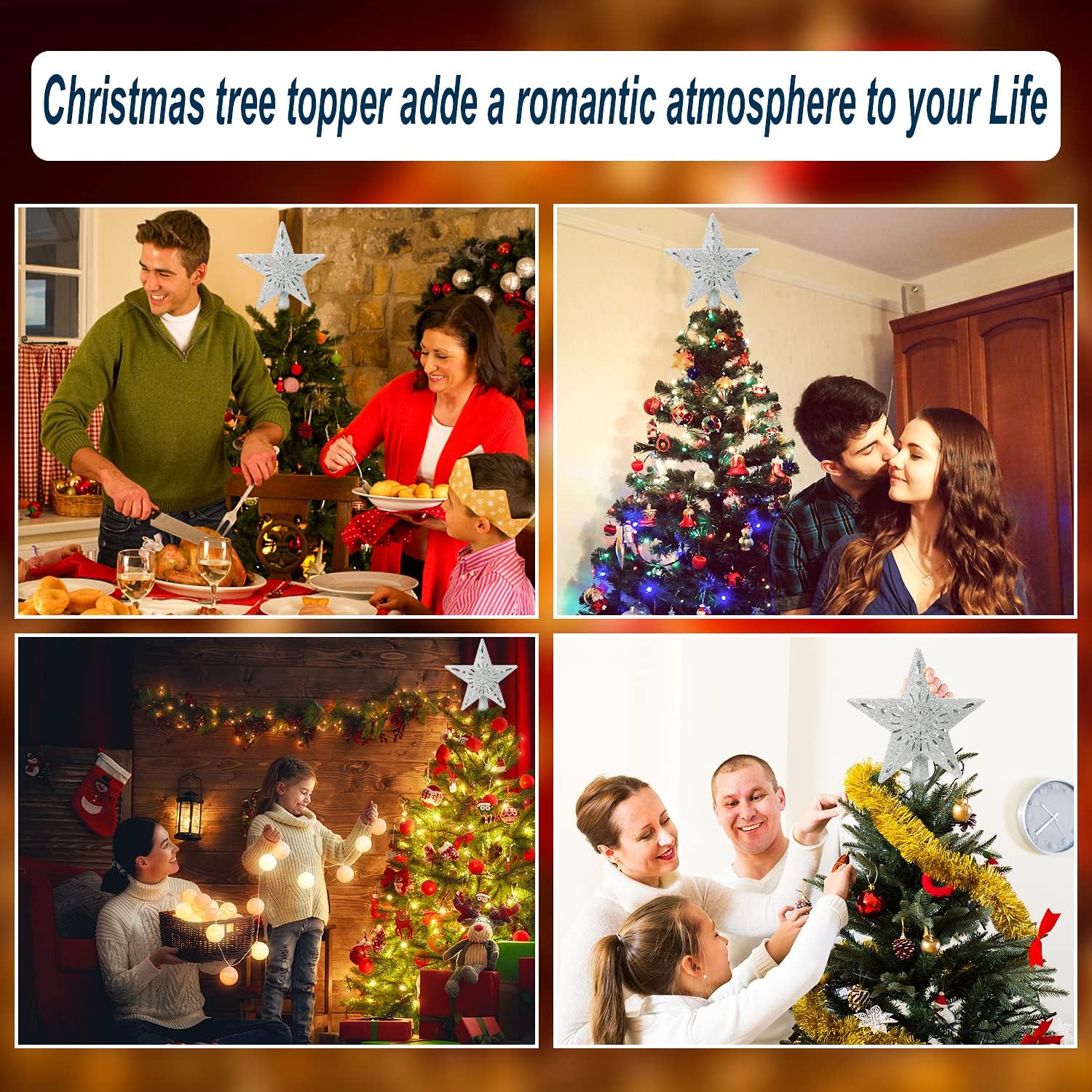 [Brand Name] Christmas Tree Topper Projector Light – Ready-to-Give Holiday Gift in Presentation Box for Mom and Family