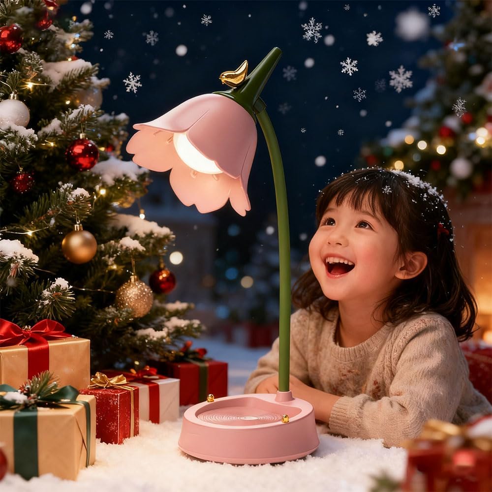 [Brand Name] Cordless Flower Lamp – Thoughtful Birthday Gift for Mom, Rechargeable Reading Light with Warm Glow