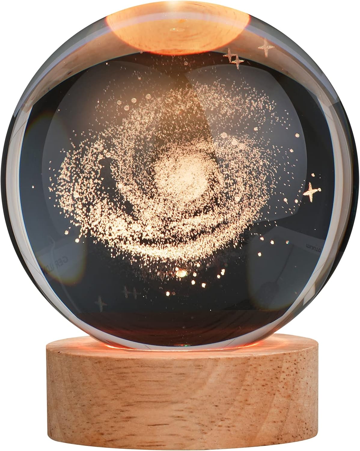 [Brand Name] Galaxy Crystal Ball Night Light - Safe Nursery Lamp for Kids, 16 Color Changing with Cool Touch Surface