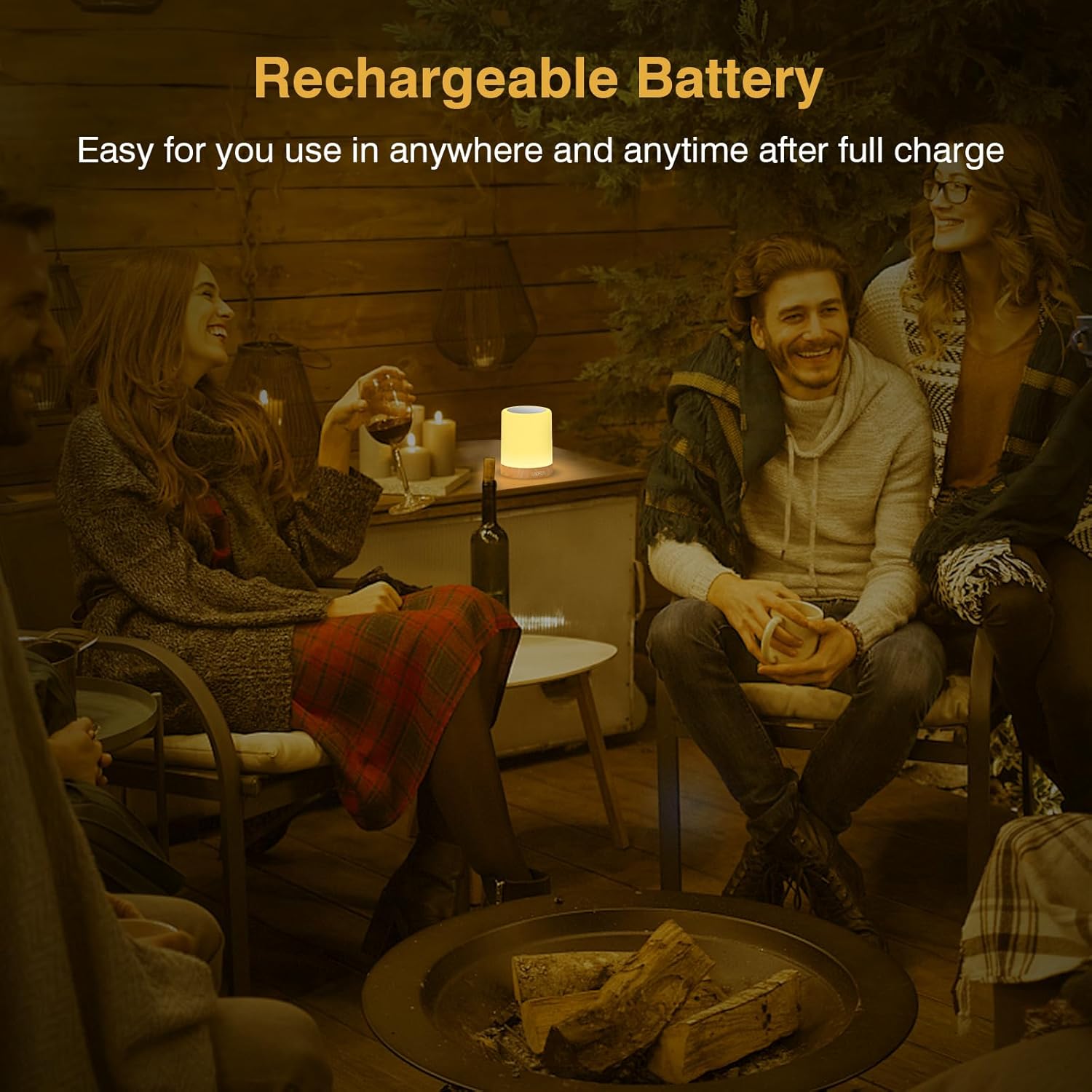 [Brand Name] Touch Lamp Birthday Gift for Her and Mom, Dimmable Bedside Night Light with RGB Color Changing Mood Light