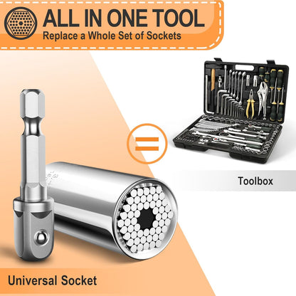 [Brand Name] Universal Socket Tool - Home Workshop Fastener Solution for Stripped Nuts, Garage Productivity Upgrade