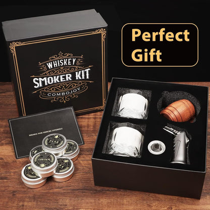 Brand Name Whiskey Smoker Kit with Torch – Birthday Gifts for Women, Mom & Couples Who Love Craft Cocktails at Home