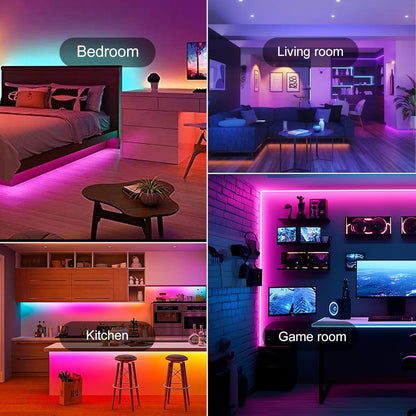 [Brand] RGB LED Strip Lights – Child Safe Adhesive Backed Color Changing Lights for Kids Room and Playroom