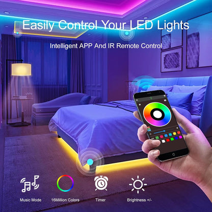 [Brand] RGB LED Strip Lights – Child Safe Adhesive Backed Color Changing Lights for Kids Room and Playroom