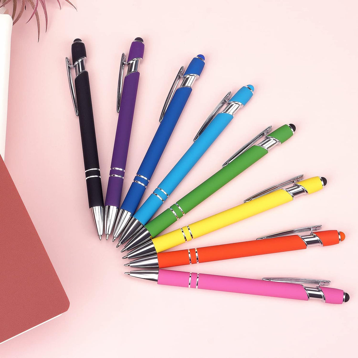 Bribobo Stylus and Ballpoint Combo – Kids Study Desk Companion, Easy Twist Retractable Pen for Homework and Touchscreen Learning