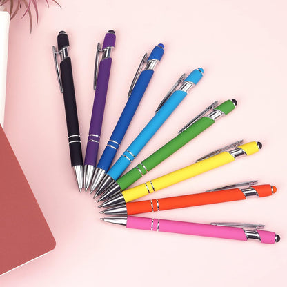Bribobo Stylus and Ballpoint Combo – Kids Study Desk Companion, Easy Twist Retractable Pen for Homework and Touchscreen Learning