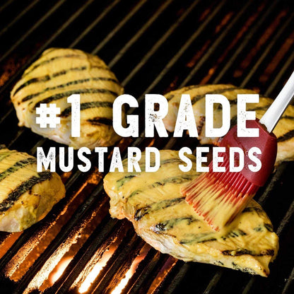 bright glossy yellow color and creamy tangy traditional flavor profile