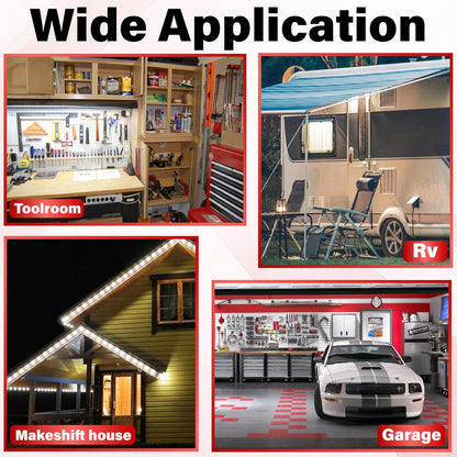 Bright Way 12V LED Van Interior Light Kit – Ceiling Work Light for Cargo Vans, Enclosed Trailers, Mobile Workshops